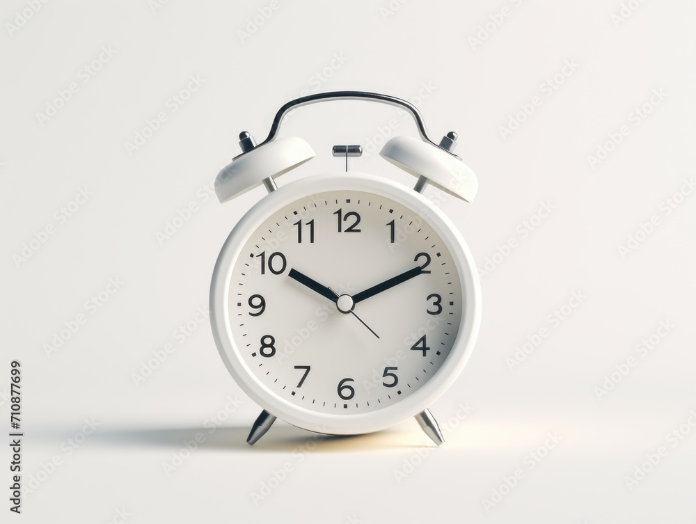retro alarm clock bell on white background retro alarm clock bell on white background