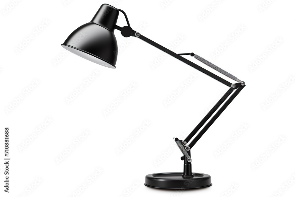 Modern style of black desk lamp on white background Modern style of black desk lamp on white background