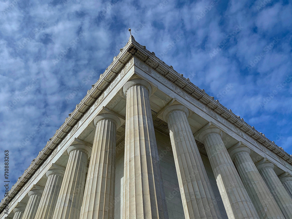 facade with columns in Washington dc facade with columns in Washington dc