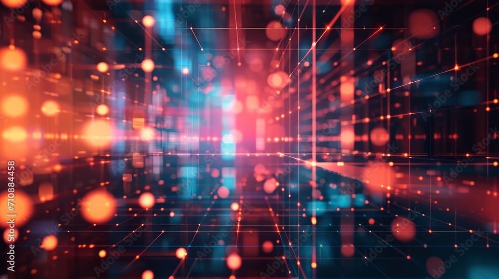 Abstract Background With Bright Lights and Blurs Abstract Background With Bright Lights and Blurs