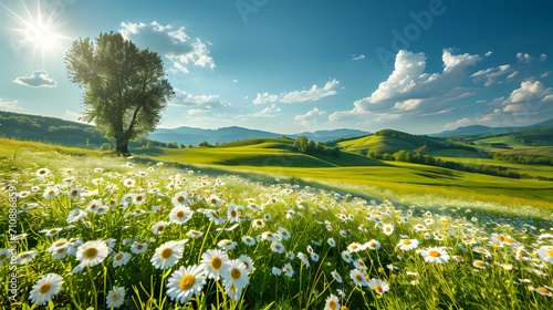 Fototapeta Naklejka Na Ścianę i Meble -  meadow with dandelions