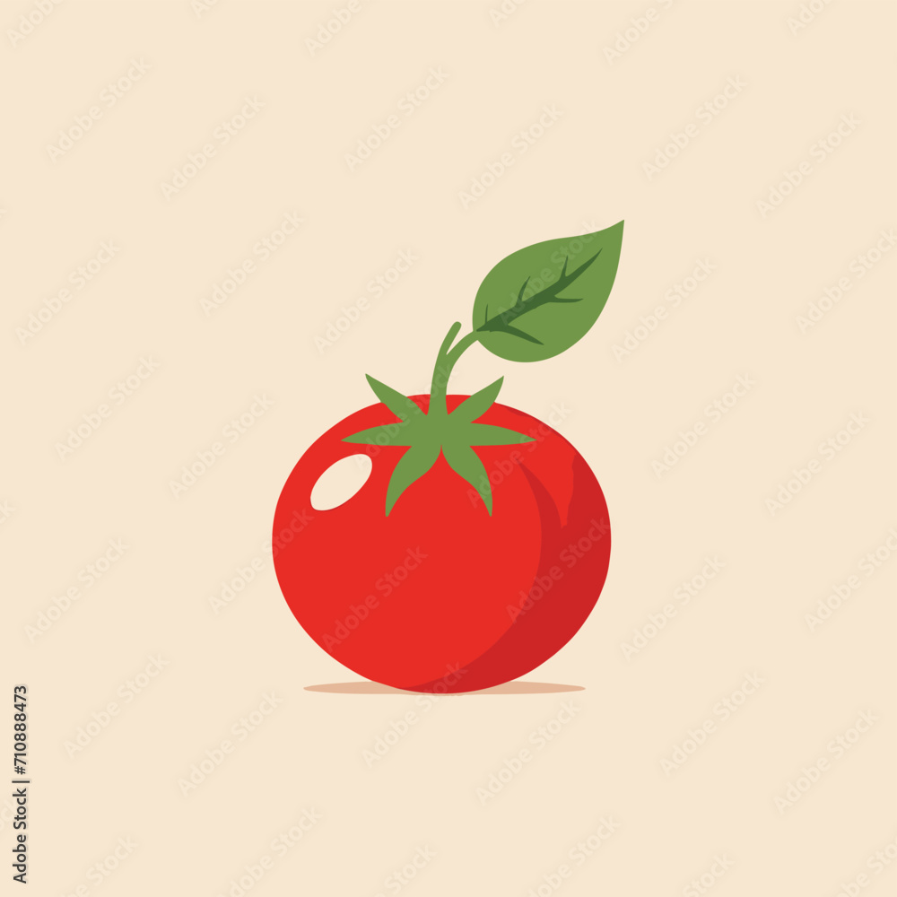 Tomato cartoon vector illustration icon logo design Tomato cartoon vector illustration icon logo design