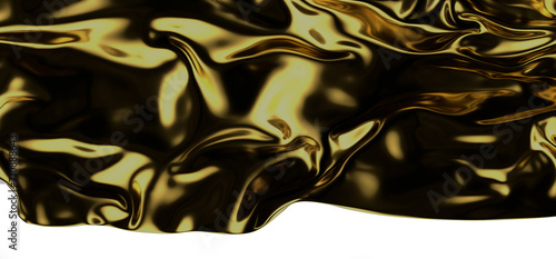 3d render of gold cloth. ir...