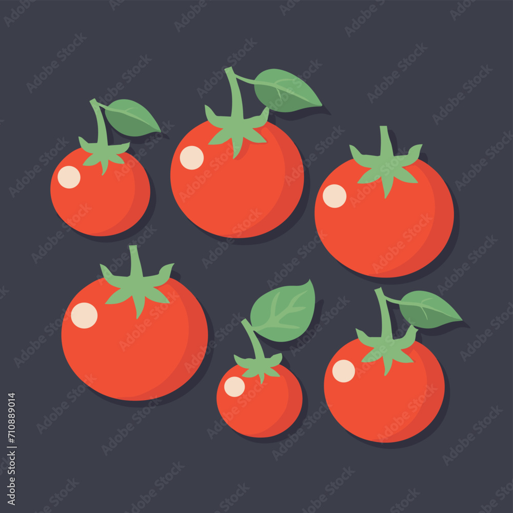 Tomato cartoon vector illustration icon logo design Tomato cartoon vector illustration icon logo design