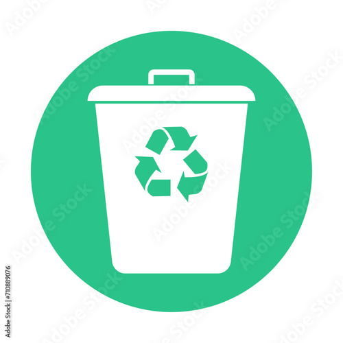 Recycle bin icon vector isolated. Trash bin icon
