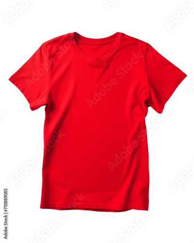 isolated illustration of red t-shirt. Created with Generative AI