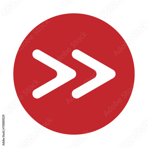 Next button icon. Next arrows icon.