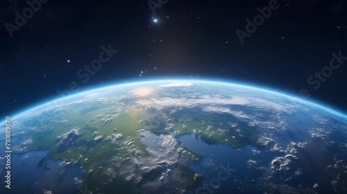 a planet earth from space
