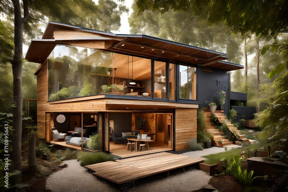 Backyard Living Made With Sustainable Materials photo