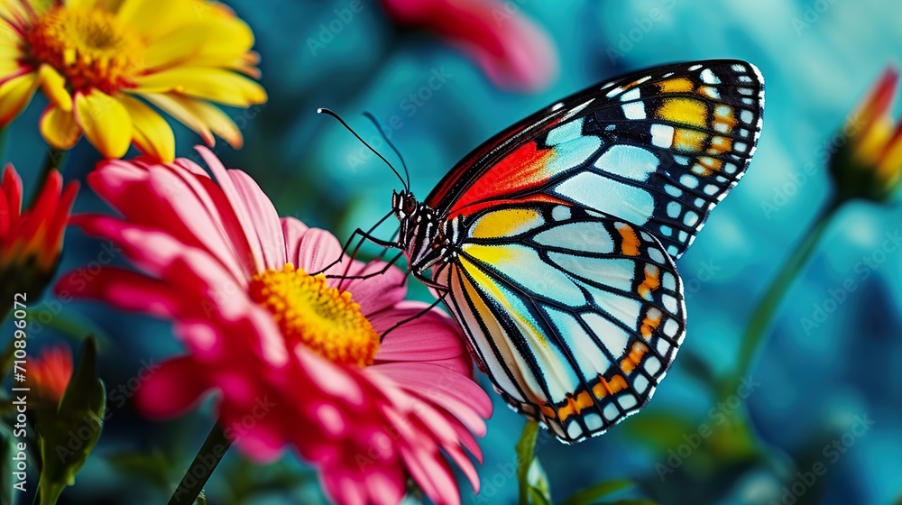 Obraz premium butterfly on flower