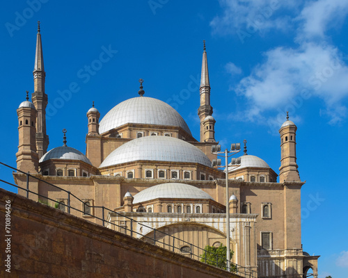 ali pasha mosque which has many interesting domes with four minarets in each corner which is almost similar to the hagia sopia in Turkey photo