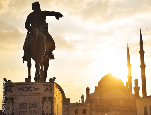 Fotografía ali pasha monument at citadel of salahuddin al ayubi on cairo egypt