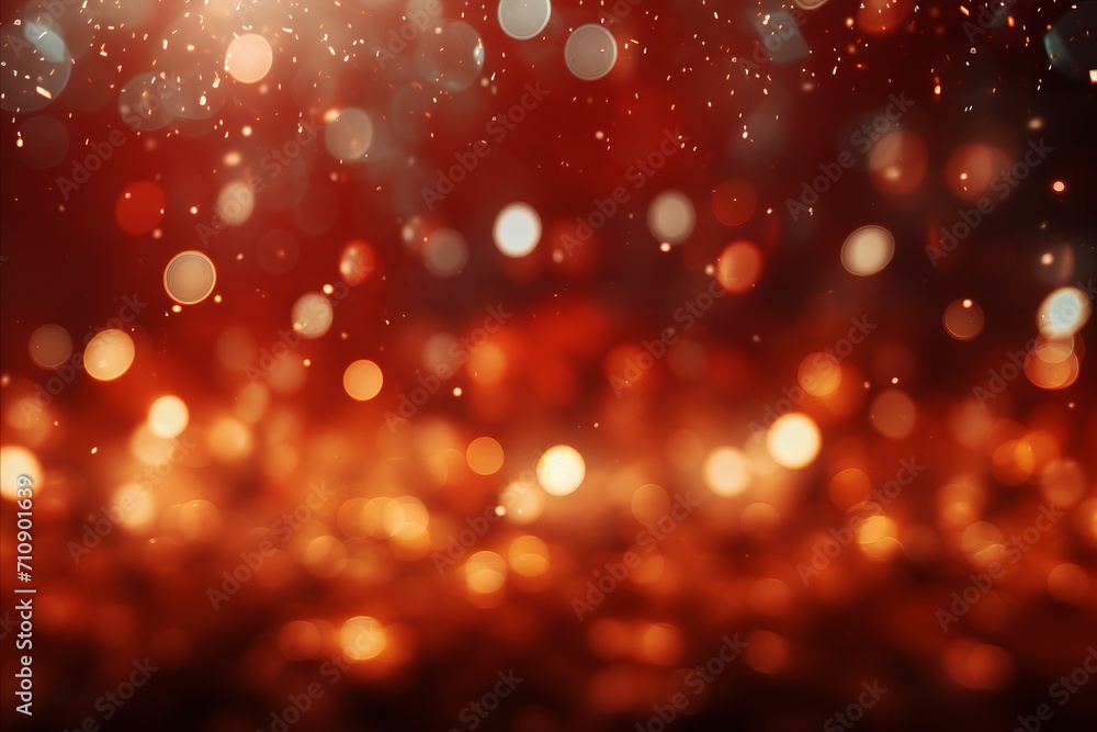 Red glitter bokeh lights on defocused christmas background with vintage vintage lights Red glitter bokeh lights on defocused christmas background with vintage vintage lights