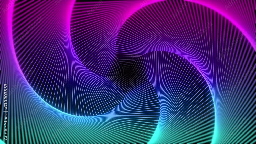 looping abstract neon dynamic geometric background 4K animation in sci-fi style looping abstract neon dynamic geometric background 4K animation in sci-fi style