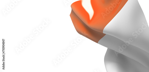 3d rendering of a Poland flag