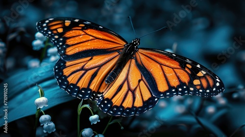 monarch butterfly on a flower photo