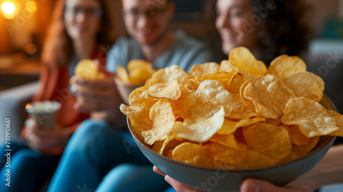 Bowl of Potato Chips