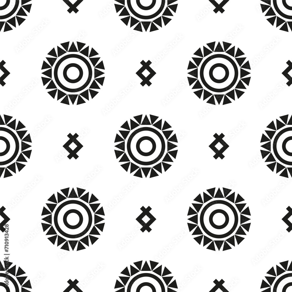 Seamless ethnic geometric pattern. Vector illustration. Seamless ethnic geometric pattern. Vector illustration.