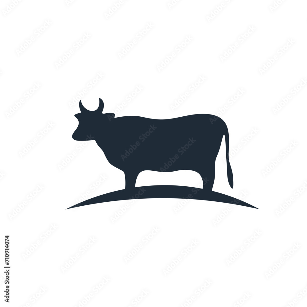 cow bull icon logo design vector cow bull icon logo design vector
