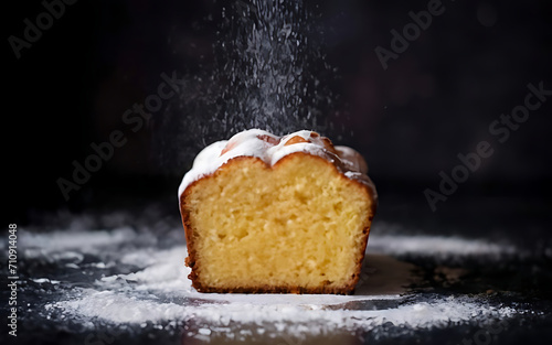 Capture the essence of Pound Cake in a mouthwatering food photography shot photo