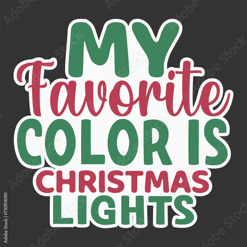 My favorite color is Christmas lights