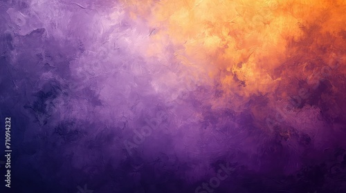 Abstract gradient art style from purple to yellow, contemplative night sky in space.