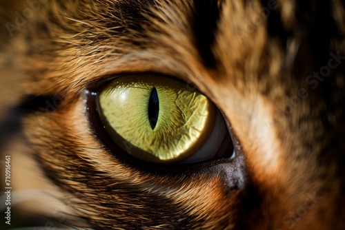 Eye of a wildcat close up photo