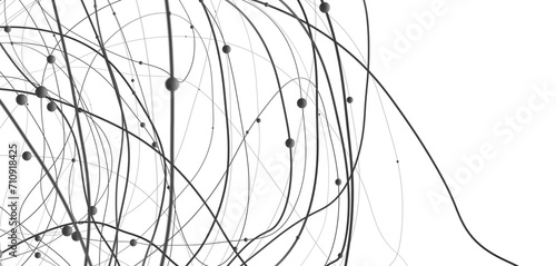 network shape. Abstract 3D render © vegefox.com