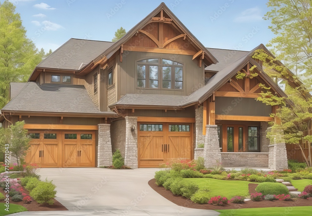 Exterior of a traditional-style new home
Exterior of a traditional-style new home