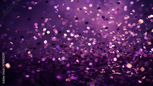 Purple Confetti Celebration