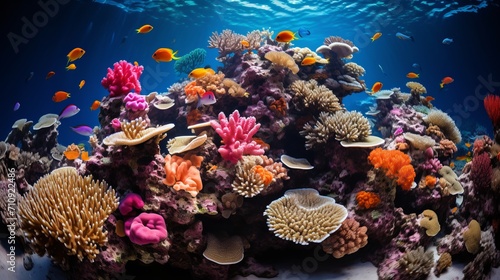 Exquisite underwater beauty  capturing vibrant marine life and colorful coral reefs © Inna