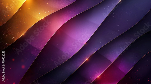 Vibrant Geometric Waves on a Sparkling Gradient Background