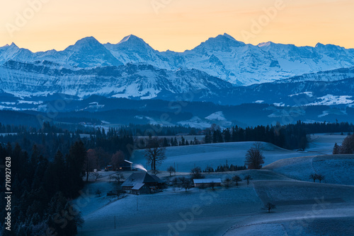 Bernese Alps at Sunrise