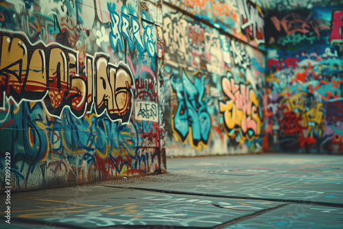 Urban graffiti artwork © kossovskiy