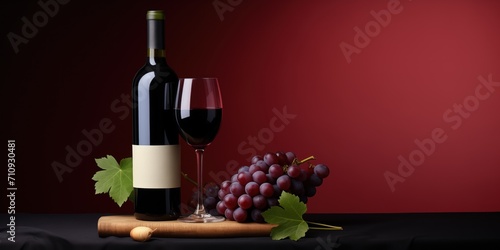 red wine and red grapes, luxury drink, wine wllpaper photo