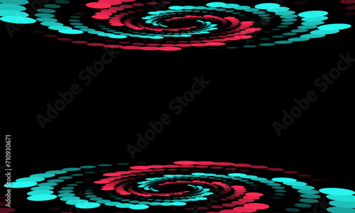 Abstract glitch TikTok background. Vector illustration. Abstract background. Light. Futuristic blue red gradient vector black background contrast color border digital dynamic elegant. TikTok, tik tok