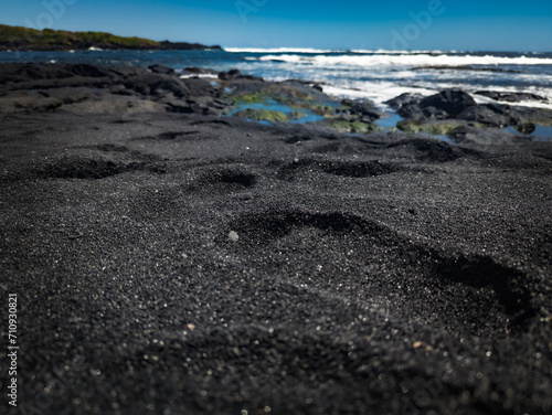 Punaluu Black Sand Beach Hawaii photo