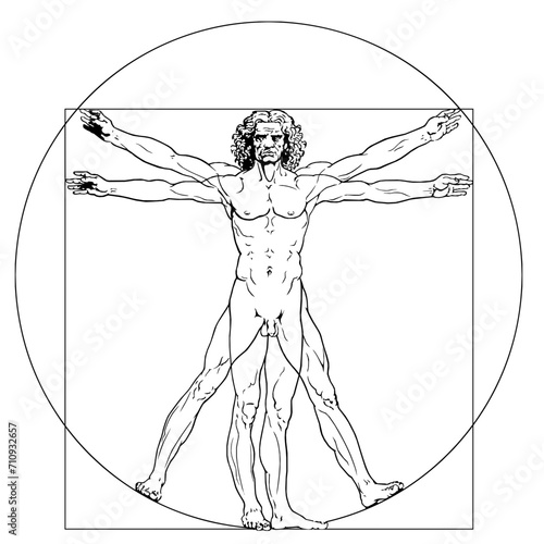 Homme de Vitruve - Da Vinci photo