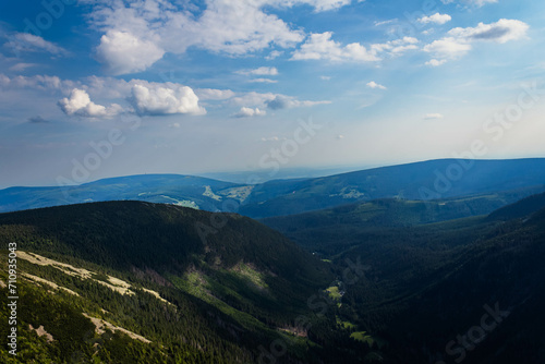 Fototapeta Naklejka Na Ścianę i Meble -  Clouds over the Karkonosze mountain range