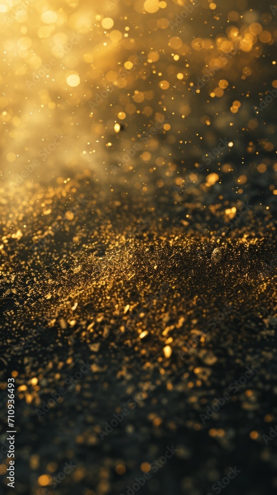 A golden hour bokeh background. A golden hour bokeh background.