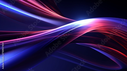 Abstract shapes in motion are abstracted in 3d rendering technology, which is a background.