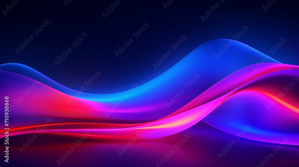 Neon lights that create an abstract gradient Neon lights that create an abstract gradient