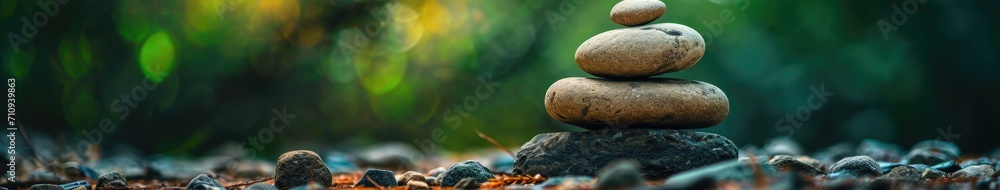 Stacked Rocks - Natures Balanced Sculpture
