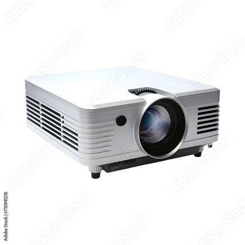 Modern projector isolated on transparent background