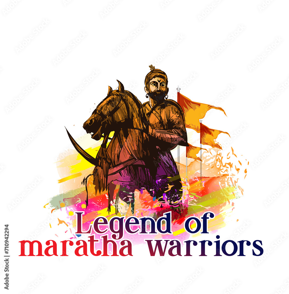 Chhatrapati Shivaji jayanti poster design. Portrait and background of the great maratha warrior chhatrapati Shivaji Maharaj. Chhatrapati Shivaji jayanti poster design. Portrait and background of the great maratha warrior chhatrapati Shivaji Maharaj.