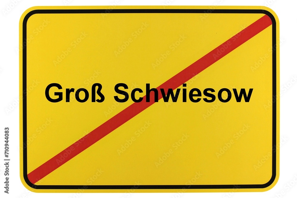 Illustration eines Ortsschildes der Gemeinde Groß Schwiesow in Mecklenburg-Vorpommern Illustration eines Ortsschildes der Gemeinde Groß Schwiesow in Mecklenburg-Vorpommern