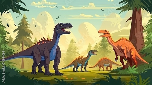 A visual representation of the concept of dinosaurs © Elchin Abilov