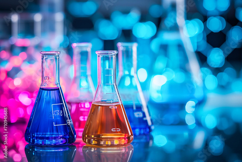 Chemical research - a series of chemical formulas developed in the laboratory for the research of new products