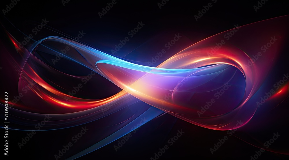 Interstellar Blue and Red Wave Fusion Interstellar Blue and Red Wave Fusion
