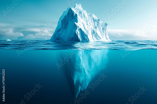 "Iceberg Meltdown: Unveiling Hidden Danger and Global Warming - A Conceptual Illustration Depicting the Environmental Consequences of Iceberg Melting." © Abhiraj